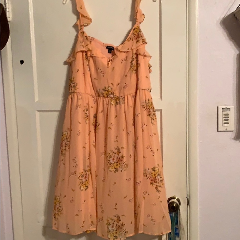 Peachy Floral Dress